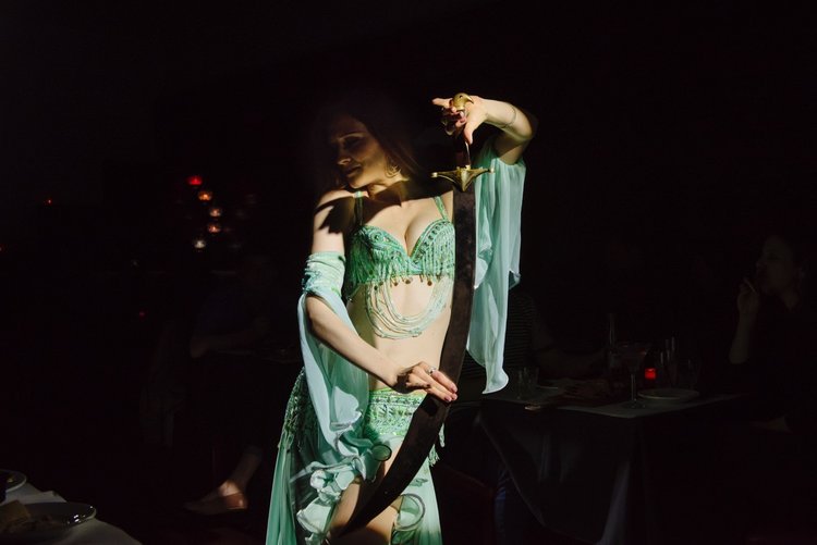belly dance show at Cazbar